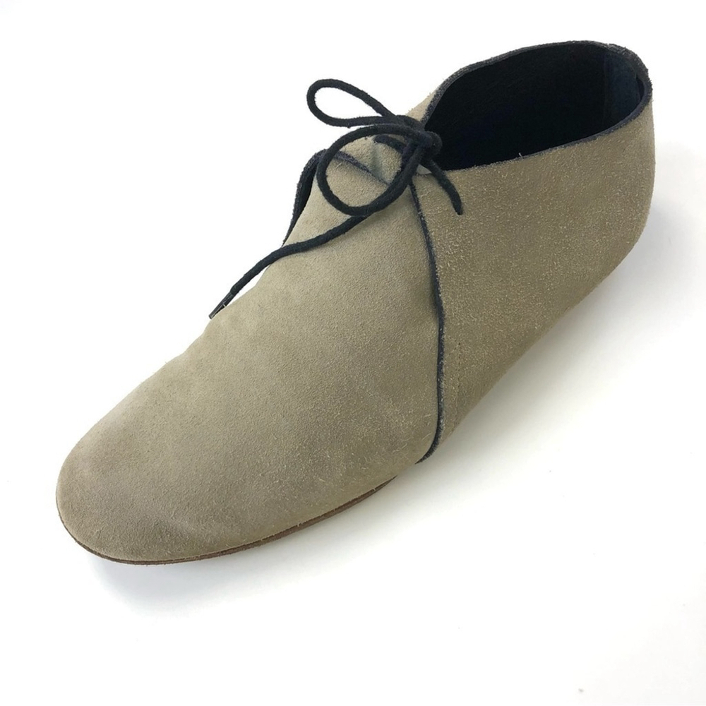 James Perse deconstructed suede laceup shoes size 38/7.5